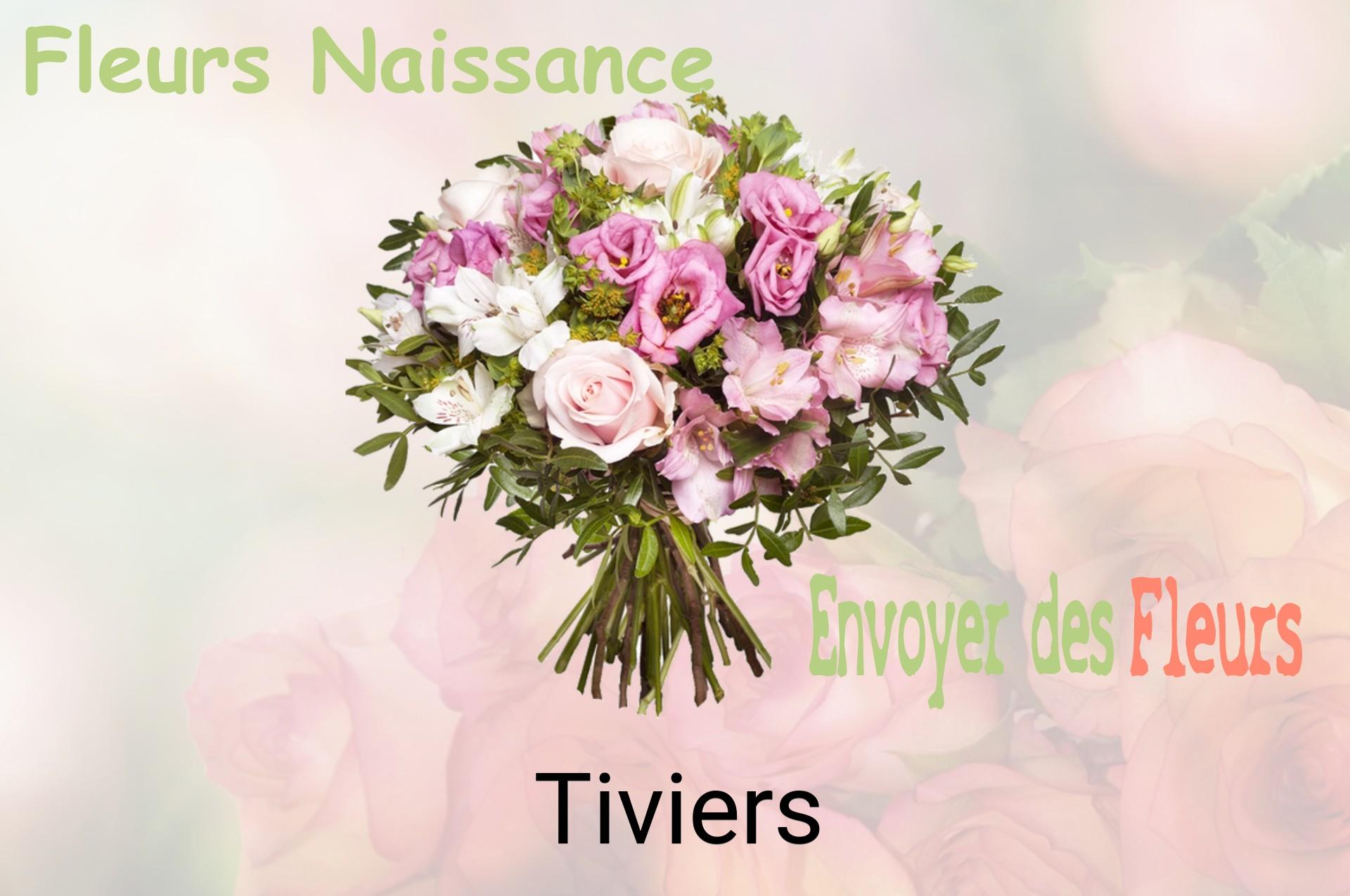 Bouquet de fleurs de naissance livré à Tiviers